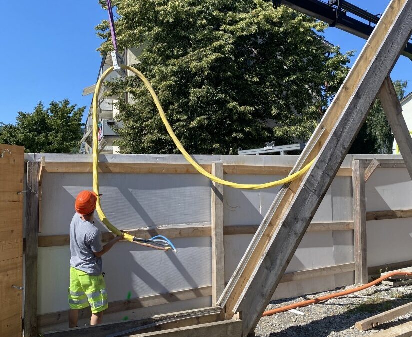 Schweres Kabelkino auf der Baustelle 💪⚡